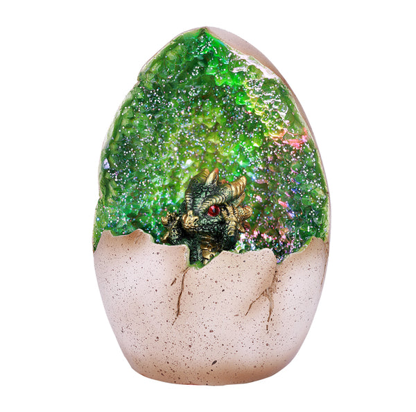 Green Dragon in Large LED Egg