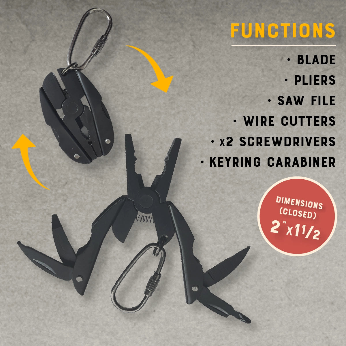 Beetle Mini-Pliers pocket/key ring multi-tool – Jules Enchanting