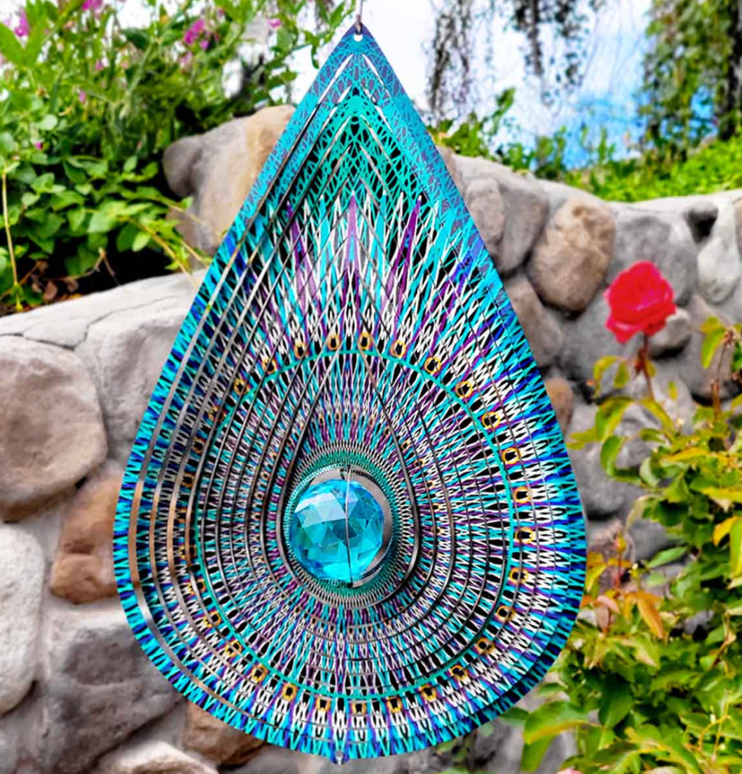 Crystal Cosmic Teardrop Wind Spinner – Jules Enchanting Gifts