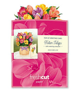 Mini Festive Tulips Pop-up Greeting Card