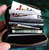 RFID Zipper Wallet - Peonies