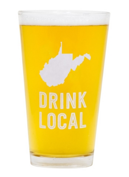 West Virginia Beer Pint Glass