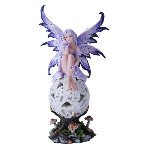 Fairy Seated on LED Ball