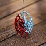Fire & Ice Dragon Ornament