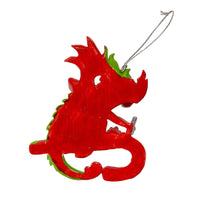 Candy Cane Dragon Ornament