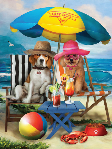 Puzzle - Beach Dogs 300 Pieces