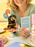 Mini Birthday Puppy Pop-up Greeting Card