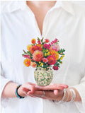 Mini Sunrise Dahlia Pop-up Greeting Card