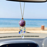 Amethyst Crystal Car Suncatcher