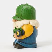 Jim Shore - Farmer Holding Deere Tractor Gnome