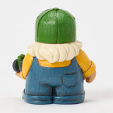 Jim Shore - Farmer Holding Deere Tractor Gnome