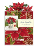 Mini Birch Poinsettia Pop-up Greeting Card
