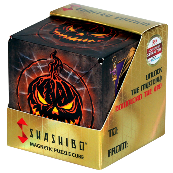 Shashibo Limited Edition Shape Shifting Box - Spooky Season Series - Jack O'lantern