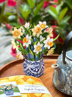 Mini English Daffodils Pop-up Greeting Card