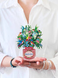 Mini Hummingbird Oasis Pop-up Greeting Card