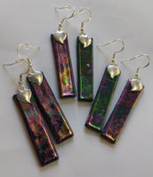 Happy Hearts Upcycled Glass Earrings