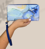 Wallet - Blue Marble Bifold