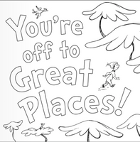 Dr. Seuss's Oh, the Places You'll Go! Coloring Book