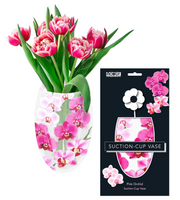 Pink Orchid Suction Cup Vase