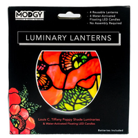 Louis C. Tiffany Poppy Luminaries