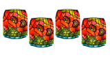 Louis C. Tiffany Poppy Luminaries