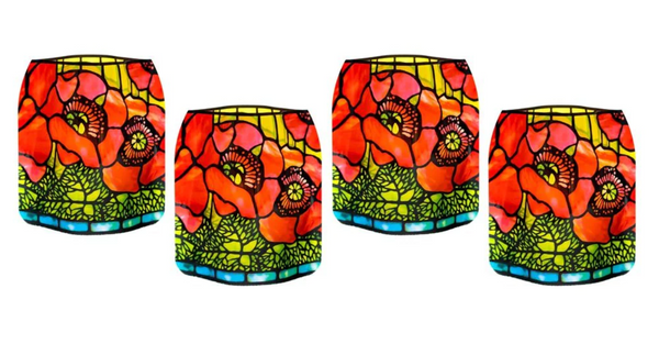 Louis C. Tiffany Poppy Luminaries