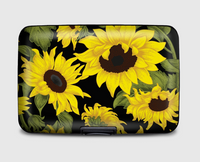 Wallet - Sunflower On Black