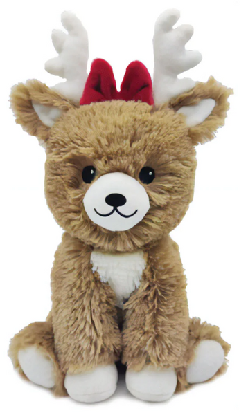Warmies Red Bow Reindeer - Holiday Limited Edition