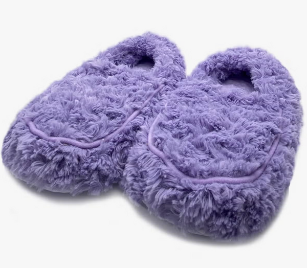 Warmies Curly Purple Slippers
