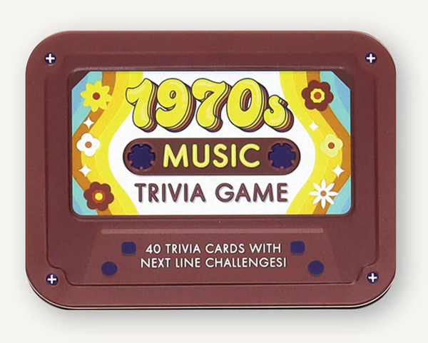 1970s Music Trivia Game in Tin