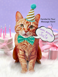 Orange Tabby Pop-up Pets Greeting Card