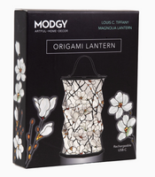 Louis C. Tiffany Magnolia Window Origami Lantern