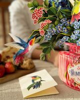 Hummingbird Oasis Pop-up Greeting Card
