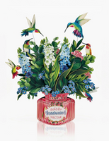 Hummingbird Oasis Pop-up Greeting Card