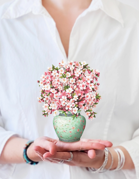 Mini Japanese Cherry Blossom Pop-up Greeting Card