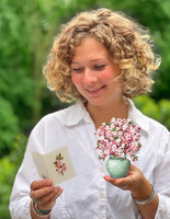 Mini Japanese Cherry Blossom Pop-up Greeting Card