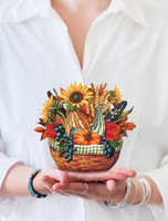 Mini Golden Harvest Pop-up Greeting Card