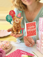 Mini Birthday Kitten Pop-up Pets Greeting Card