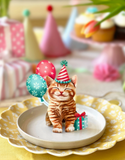 Mini Birthday Kitten Pop-up Pets Greeting Card