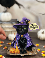 Mini Halloween Cat Pop-up Pets Greeting Card