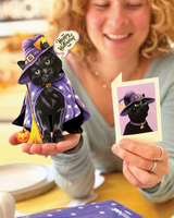 Mini Halloween Cat Pop-up Pets Greeting Card