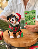Mini Christmas Puppy Pop-up Pets Greeting Card