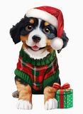 Mini Christmas Puppy Pop-up Pets Greeting Card