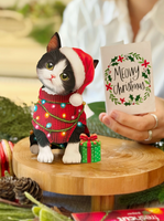 Mini Christmas Kitten Pop-up Pets Greeting Card