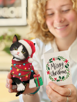 Mini Christmas Kitten Pop-up Pets Greeting Card
