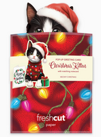 Mini Christmas Kitten Pop-up Pets Greeting Card