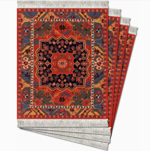 Northwest Persian - 4-pc CoasterRug® Set