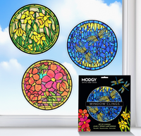 Modgy Window Cling Louis C. Tiffany Lamp Set of 3
