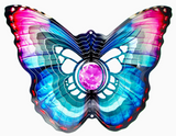 Crystal Butterfly Wind Spinner with Crystal