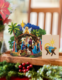 Mini Starlit Nativity Pop-up Greeting Card
